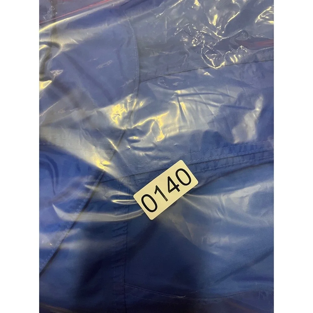 Bass Pro Shops Mens Blue Black Hooded Jacket Windbreaker Size M
